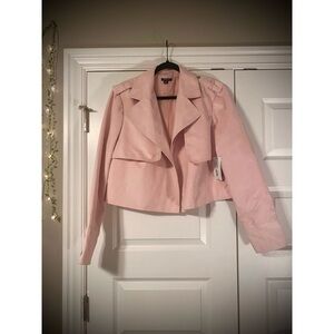 Cropped Baby Pink Jacket
